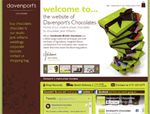 Tablet Screenshot of davenportschocolates.co.uk
